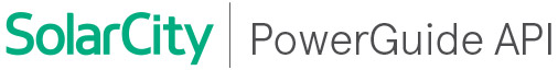 SolarCity - PowerGuide API